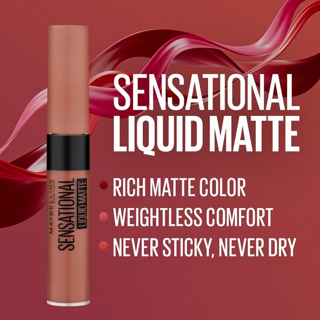 Maybelline Sensational Liquid Matte Lipstick No.01