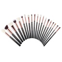 Jessup Individual Brushes Set 20 PCS T165 Black/Rosegold