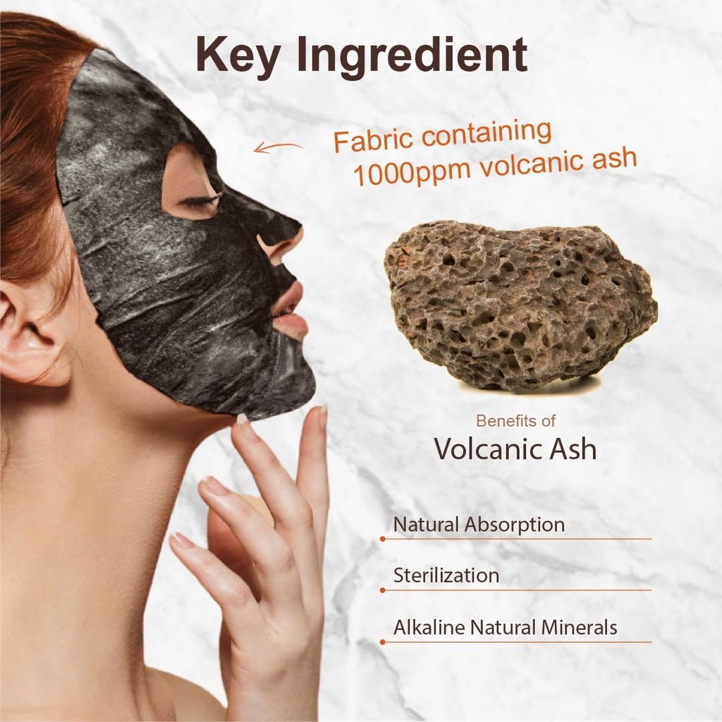 Pure Derm Deep Purifying Black O2 Bubble Mask Volcanic