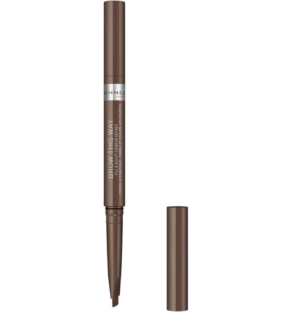 Rimmel Brow This Way Fill & Sculpt Eyebrow Deffiner No.2 Medium Brown