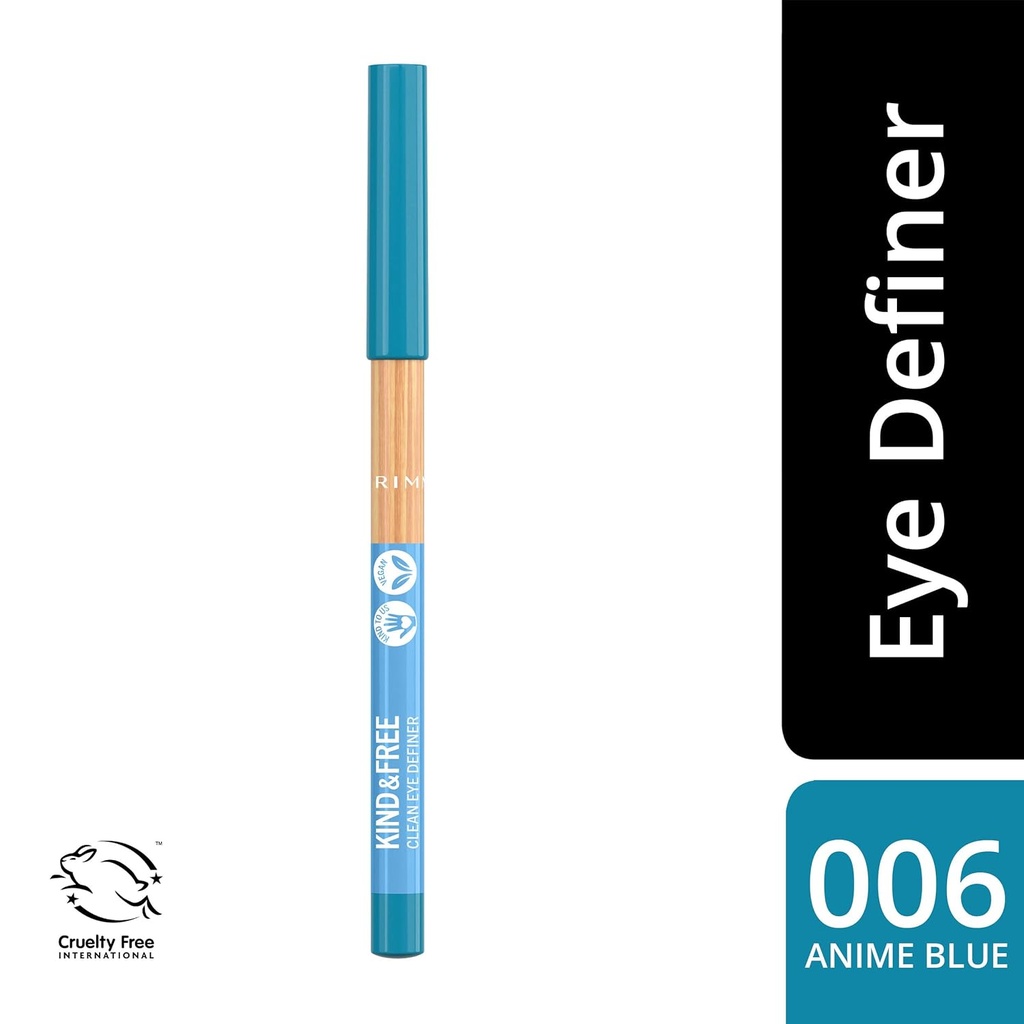 Rimmel Kind & Free Clean Eye Definer Vegan No.06 Anime Blue