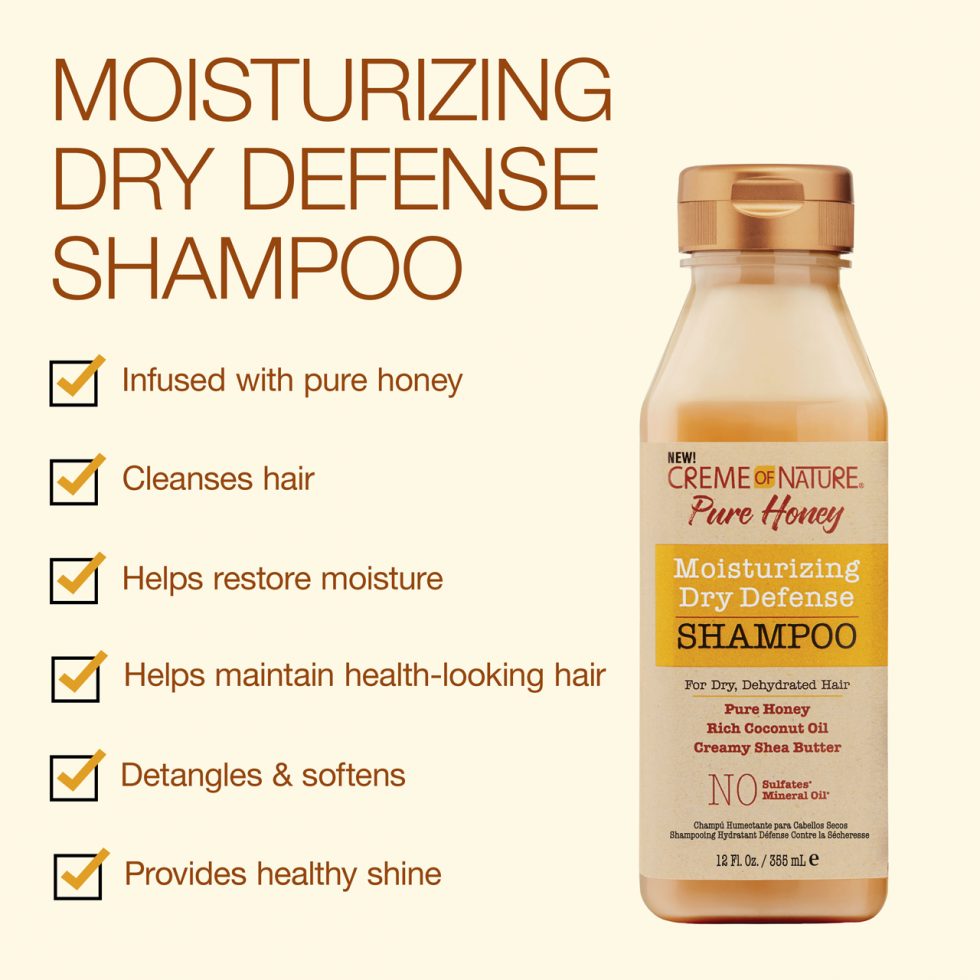 Creme Of Nature Pure Honey Moiturizing Dry Defense Conditioner 355 Ml