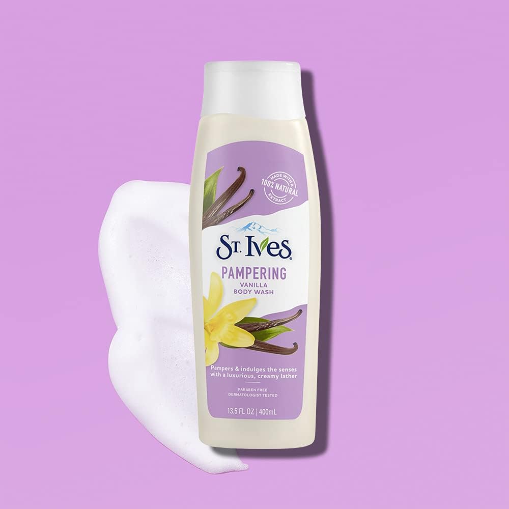 ST.Ives Pampering Vanilla Body Wash 400 Ml