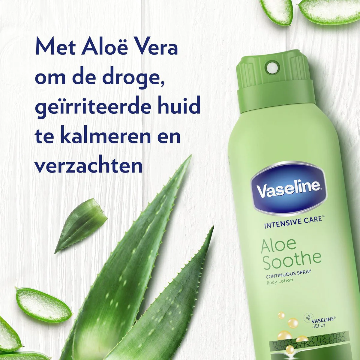 Vaseline Intensive Care Spray Moisturizer Aloe Soothe 190 Ml