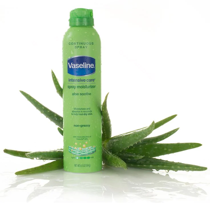 Vaseline Intensive Care Spray Moisturizer Aloe Soothe 190 Ml