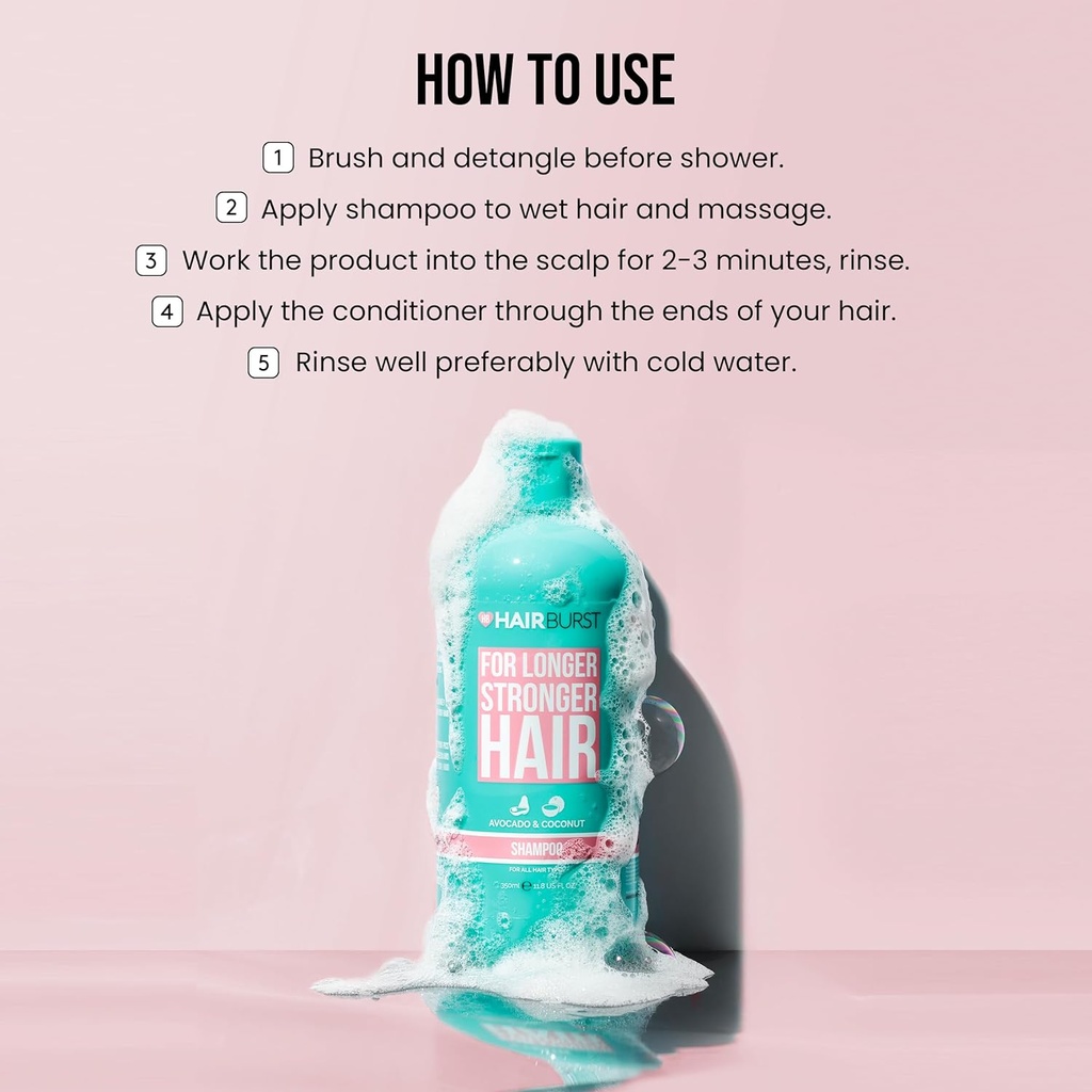 Hair Brust Longer Stronger Hair Shampoo 350 ml