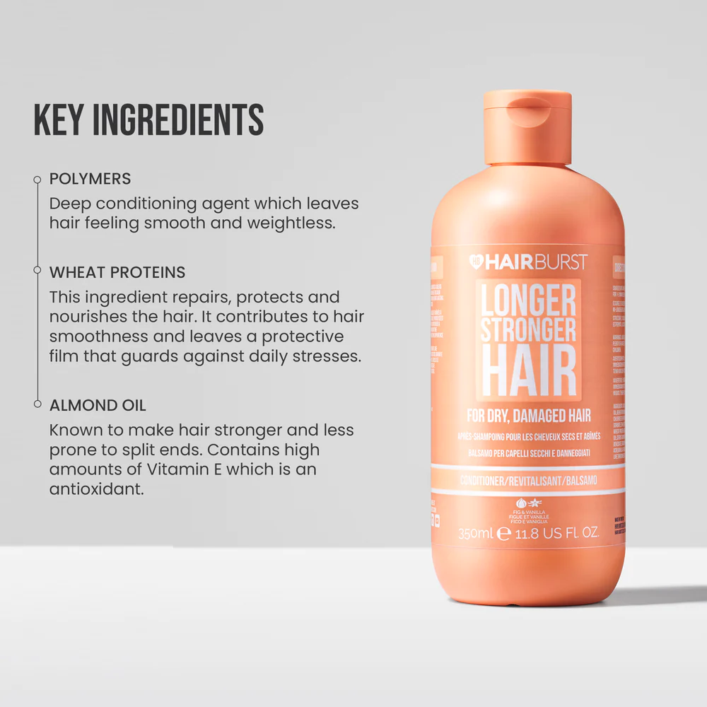 Hair Burst Longer Stronger Hair Conditioner For Dry , Damaged Hair 350 ml