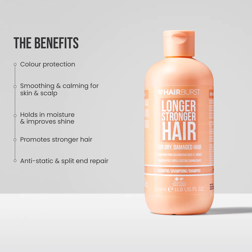 Hair Burst Longer Stronger Hair Shampoo For Dry , Damaged Hair 350 ml