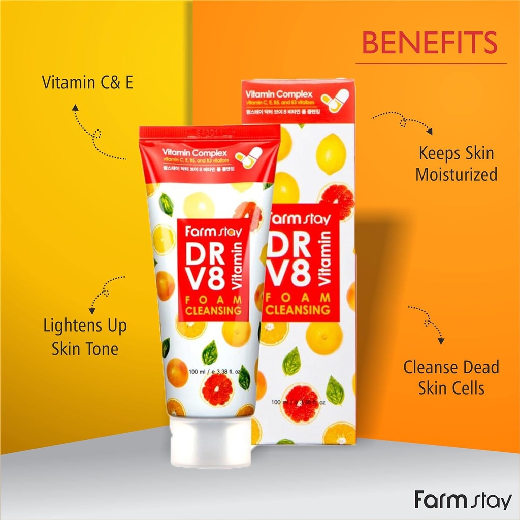 Farm Stay DRV8 Vitamin Foam Cleansing 100 Ml