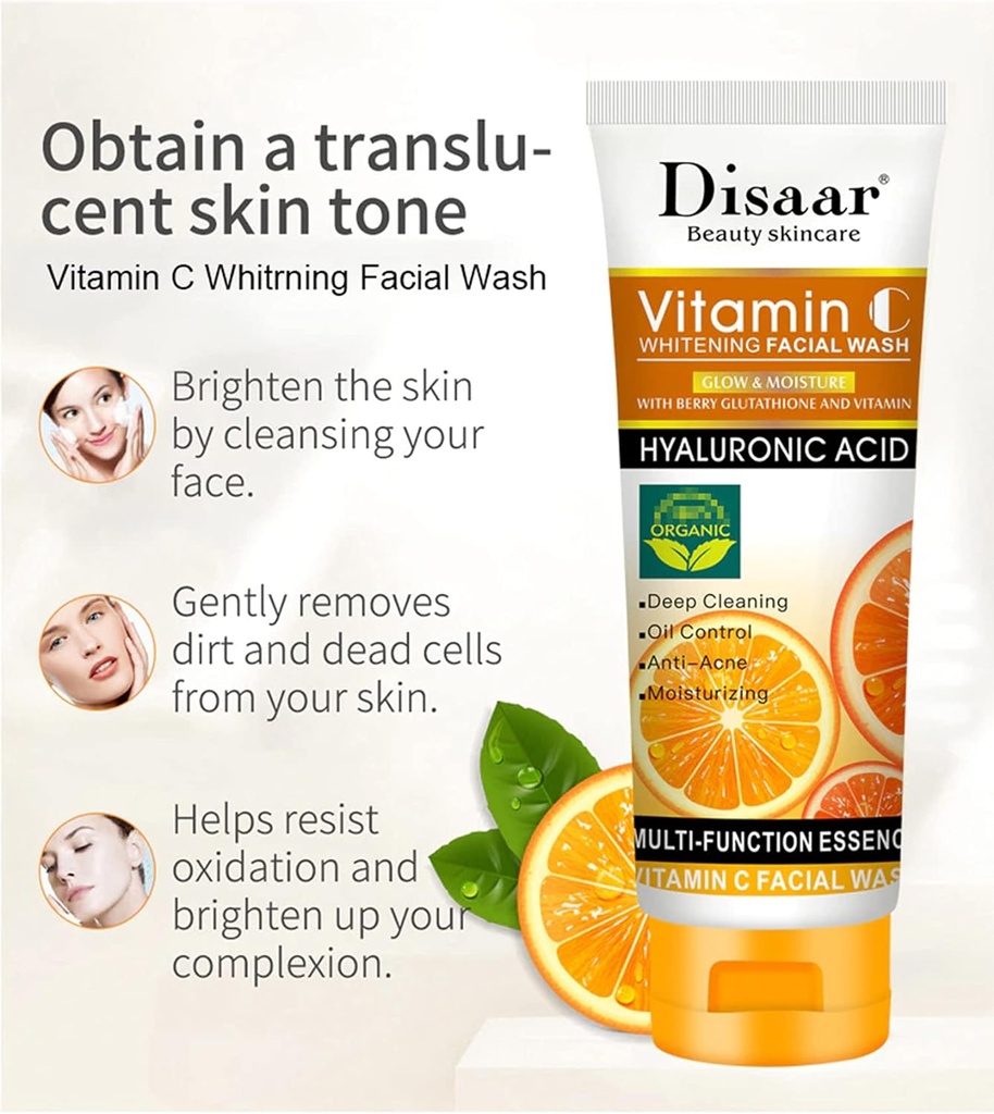 Disaar Vitamin C Whitening Facial Wash 100 ml