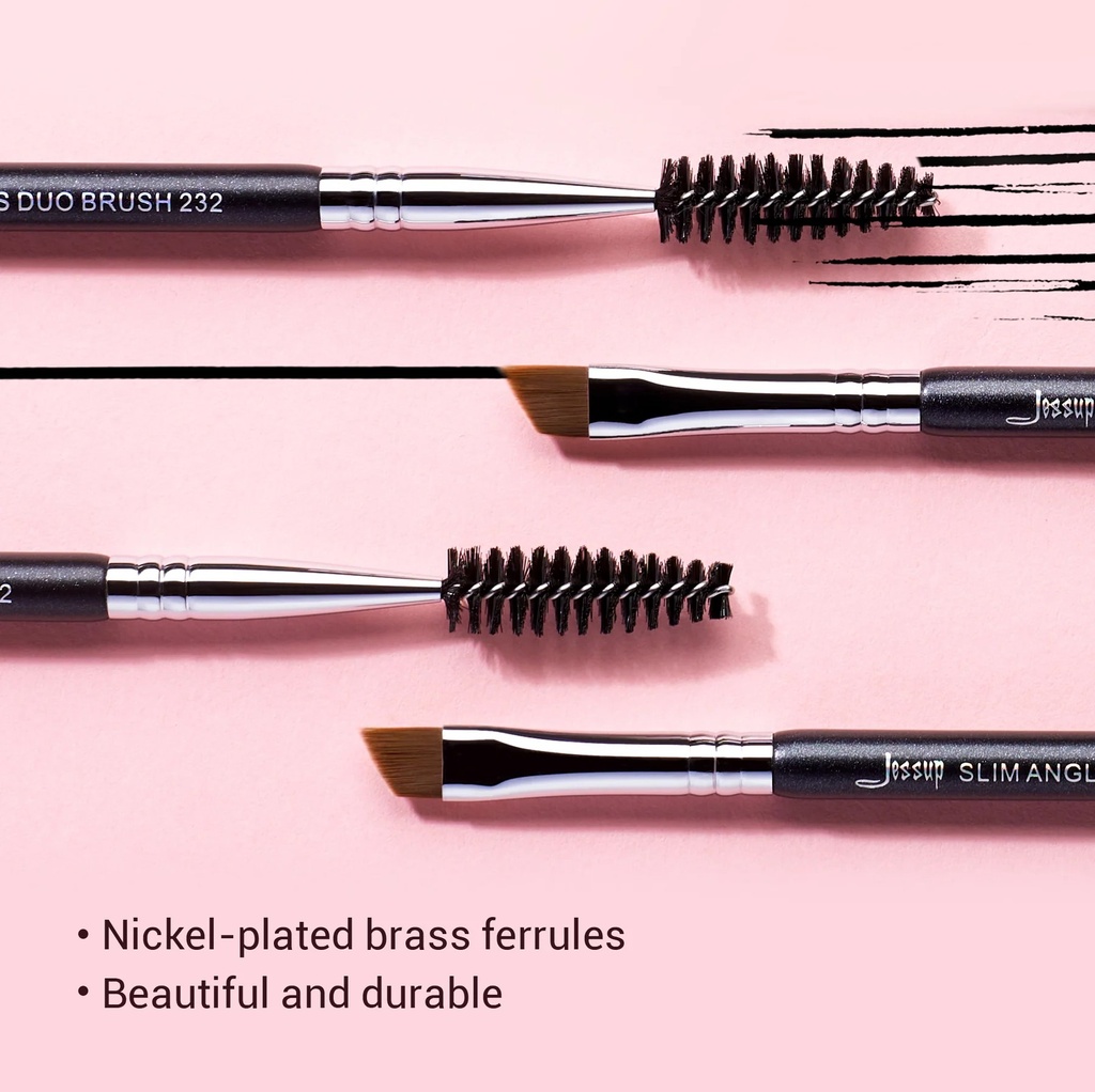 Jessup Slim Angled Brow Duo Brush 232