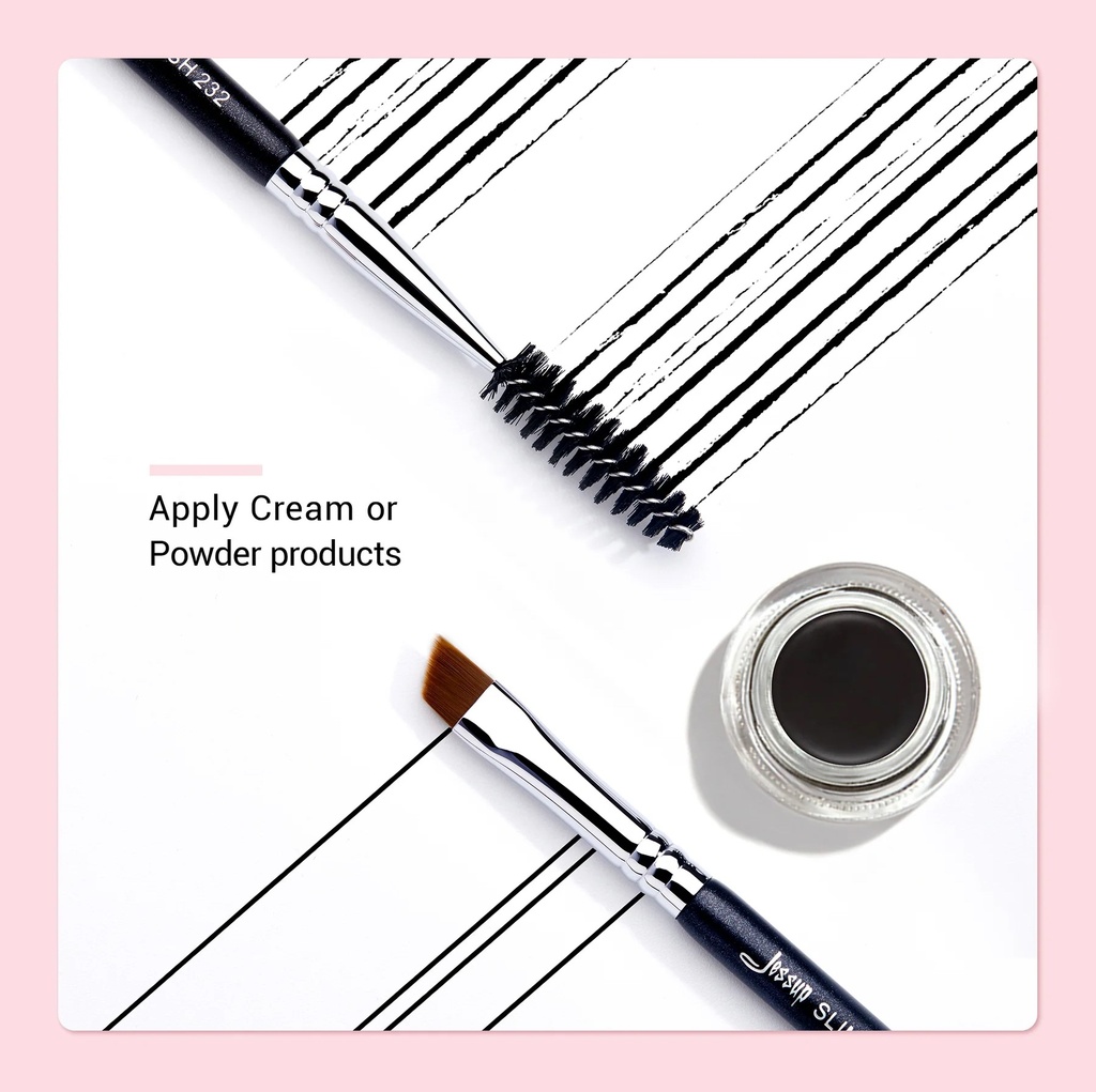 Jessup Slim Angled Brow Duo Brush 232