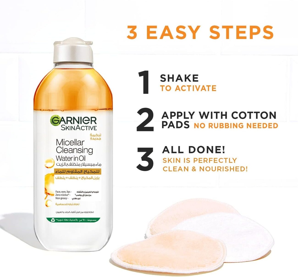 Garnier Skin Active Micellar Cleansing Water In Oil 400 Ml