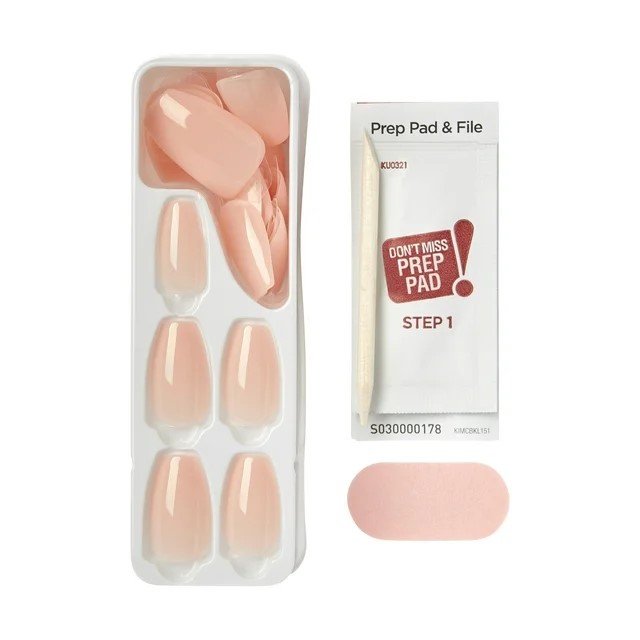 Impress Color Nails Medium Coffin Shape 505 Bubble Kiss