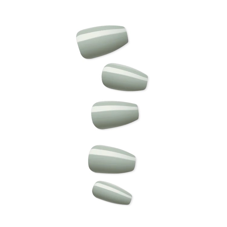 Impress Color Nails Medium Coffin Shape 508 Going Green