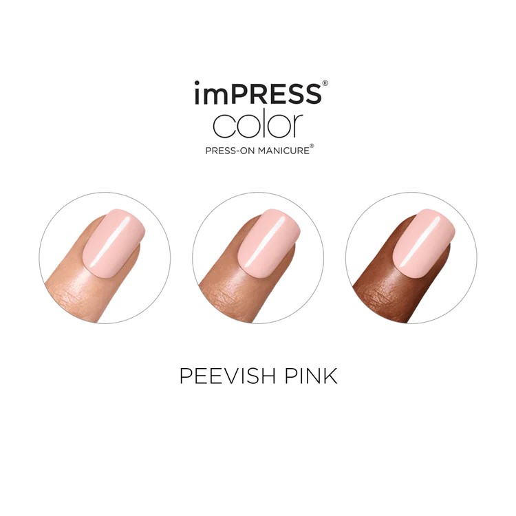 Impress Color Nails Short 009 Peevish Pink