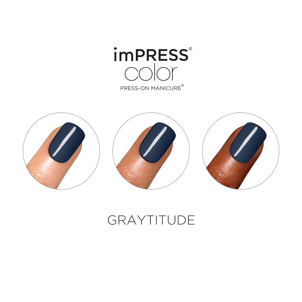 Impress Color Nails Short 018 Graytitude