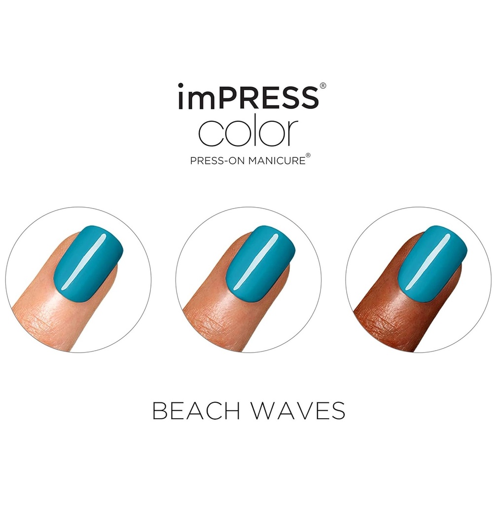 Impress Color Nails Short 021 Beach Waves