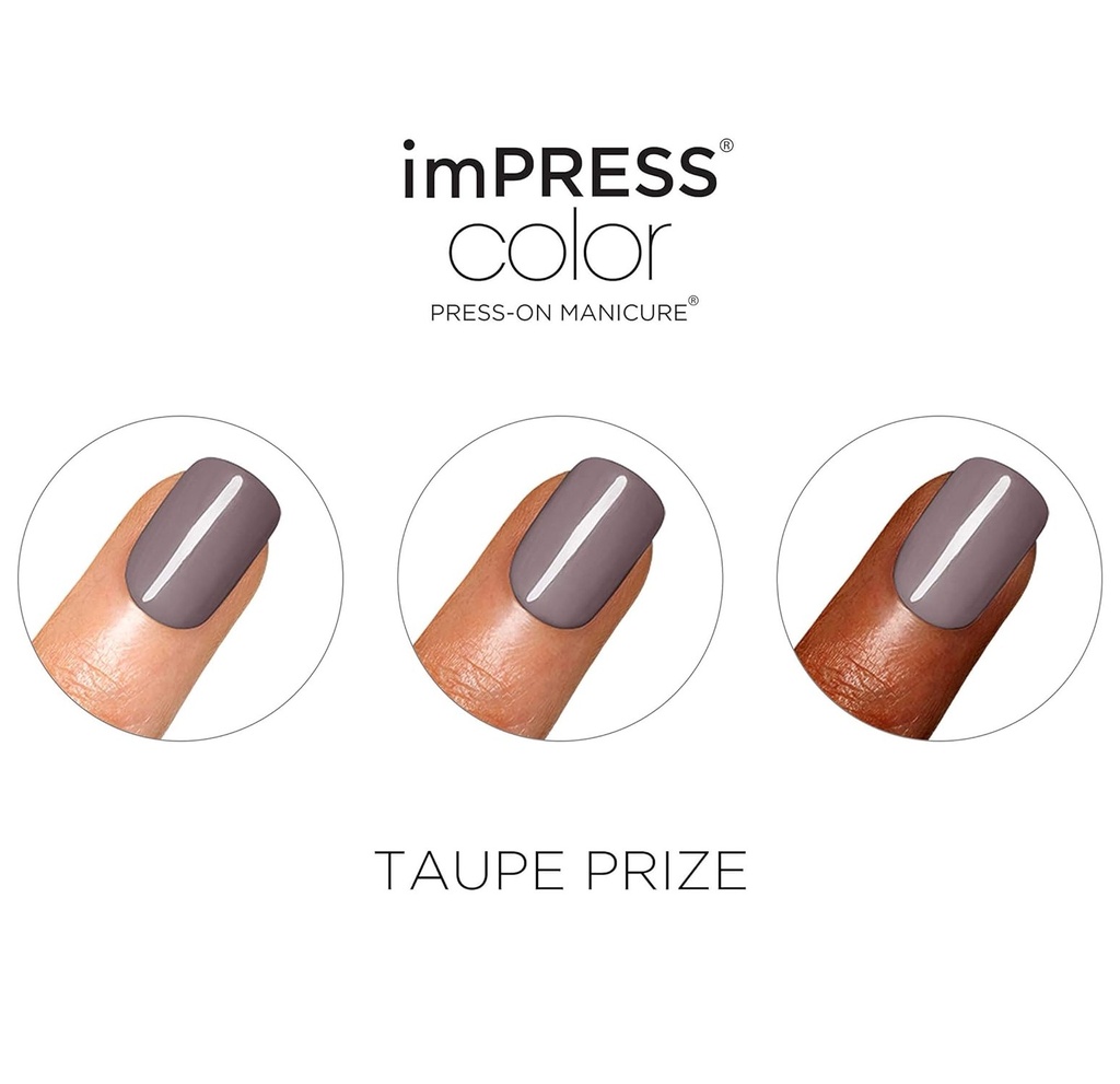 Impress Color Nails Short 024 Taupe Prize