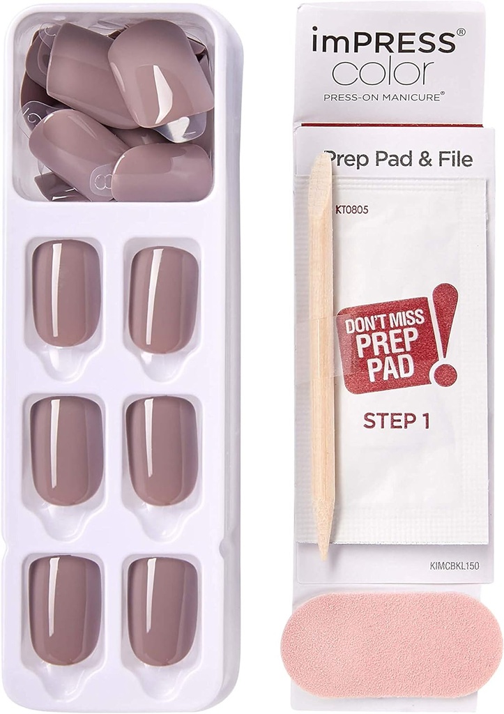 Impress Color Nails Short 024 Taupe Prize