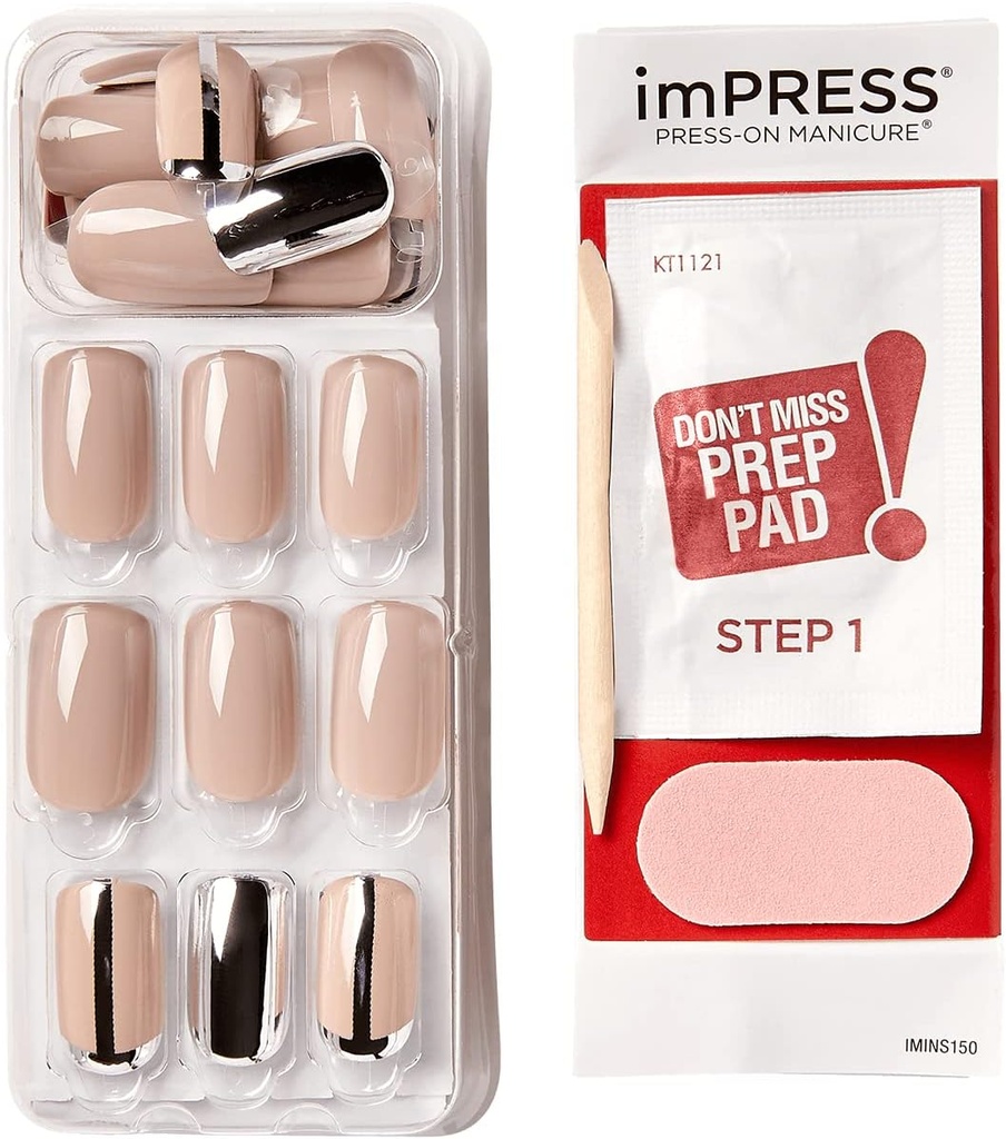 Impress Gel Medium Nails Cloudy