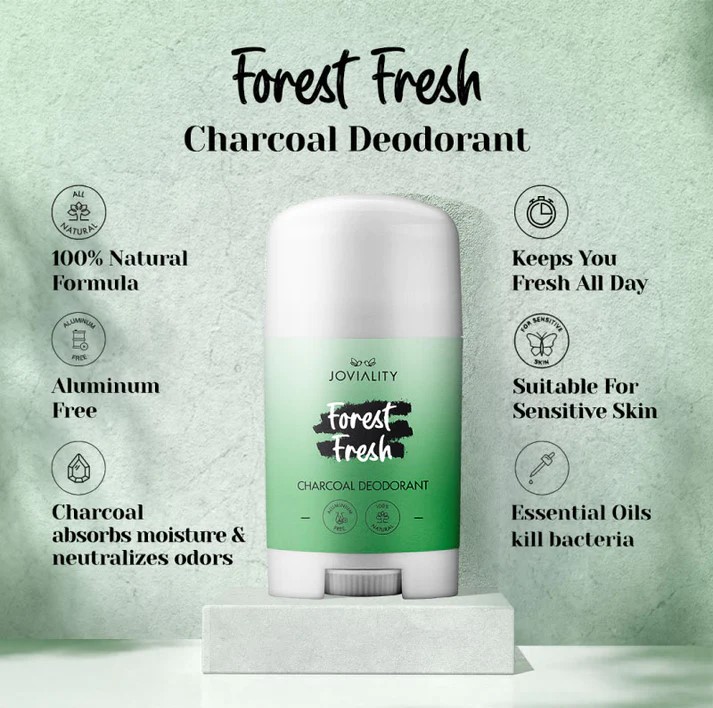 Joviality Charcoal Natural Forest Fresh Deodorant 45g