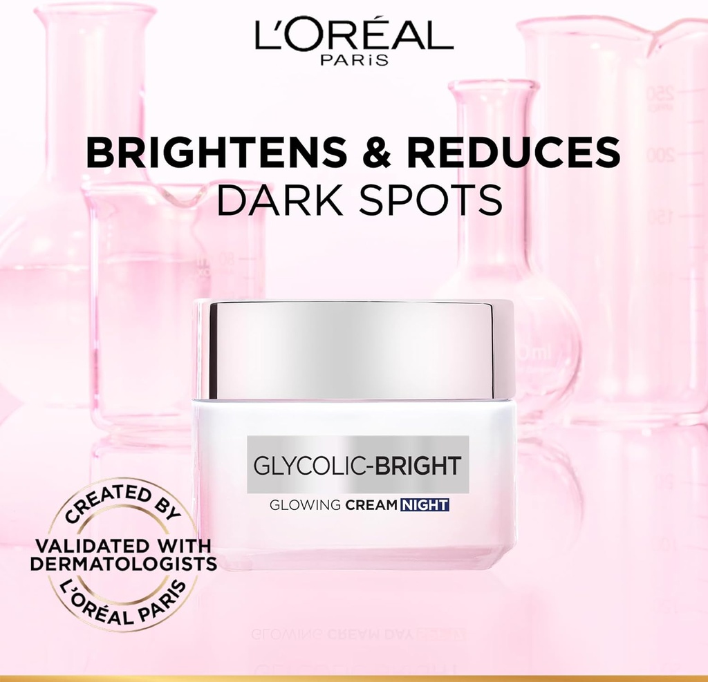 L'Oréal Glycolic-Bright Glowing Cream Night 50 Ml