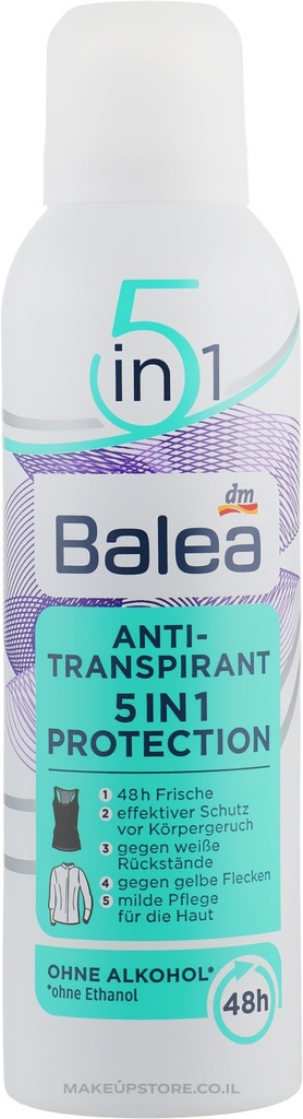 Balea Anti-Transpirant 5 in 1 Protection 48 h 200 ml