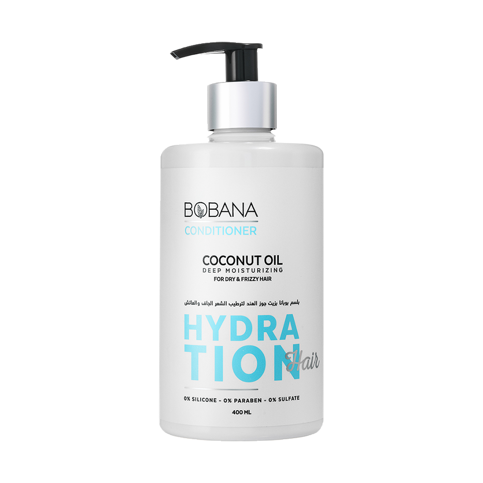 Bobana Hydration Conditioner Coconut Oil For Dry & Frizzy Hair 400 Ml