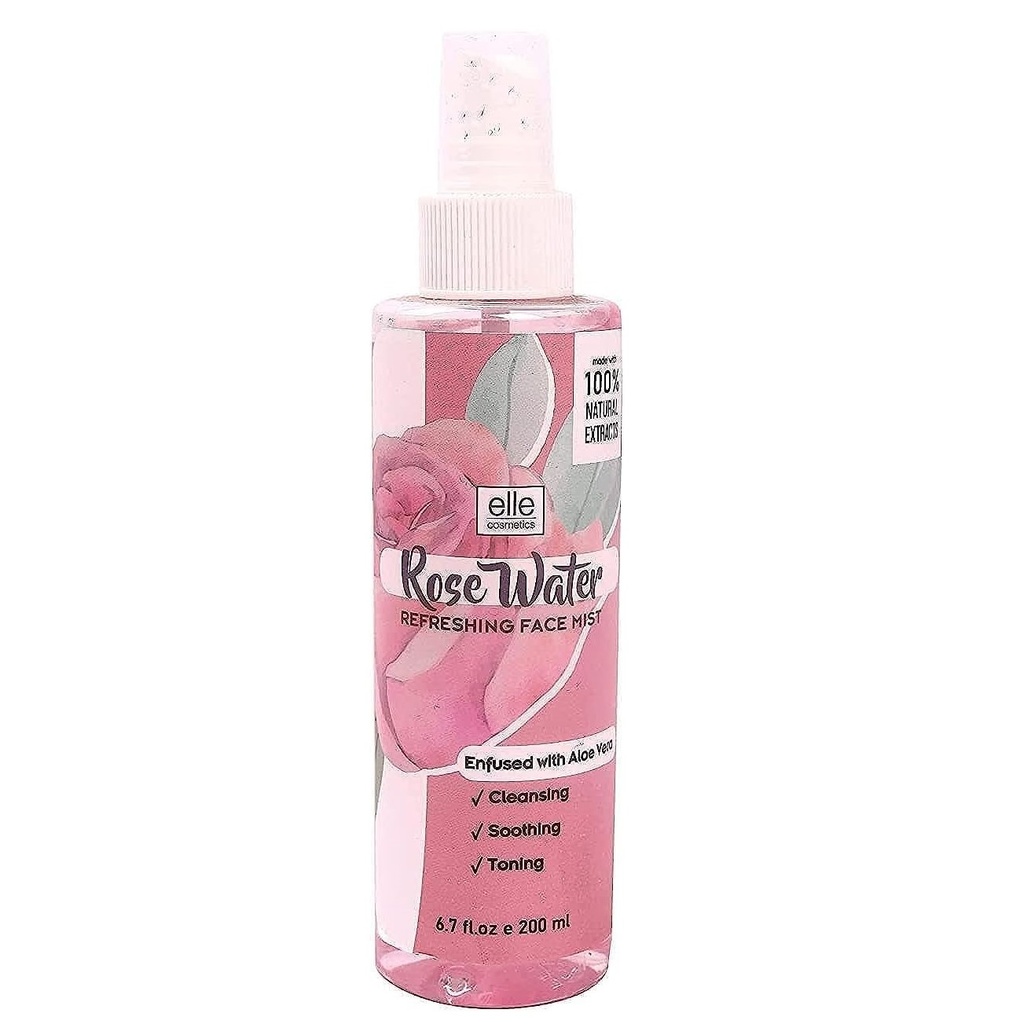 Elle Cosmetics Rose Water Refreshing Face Toner 200 ml