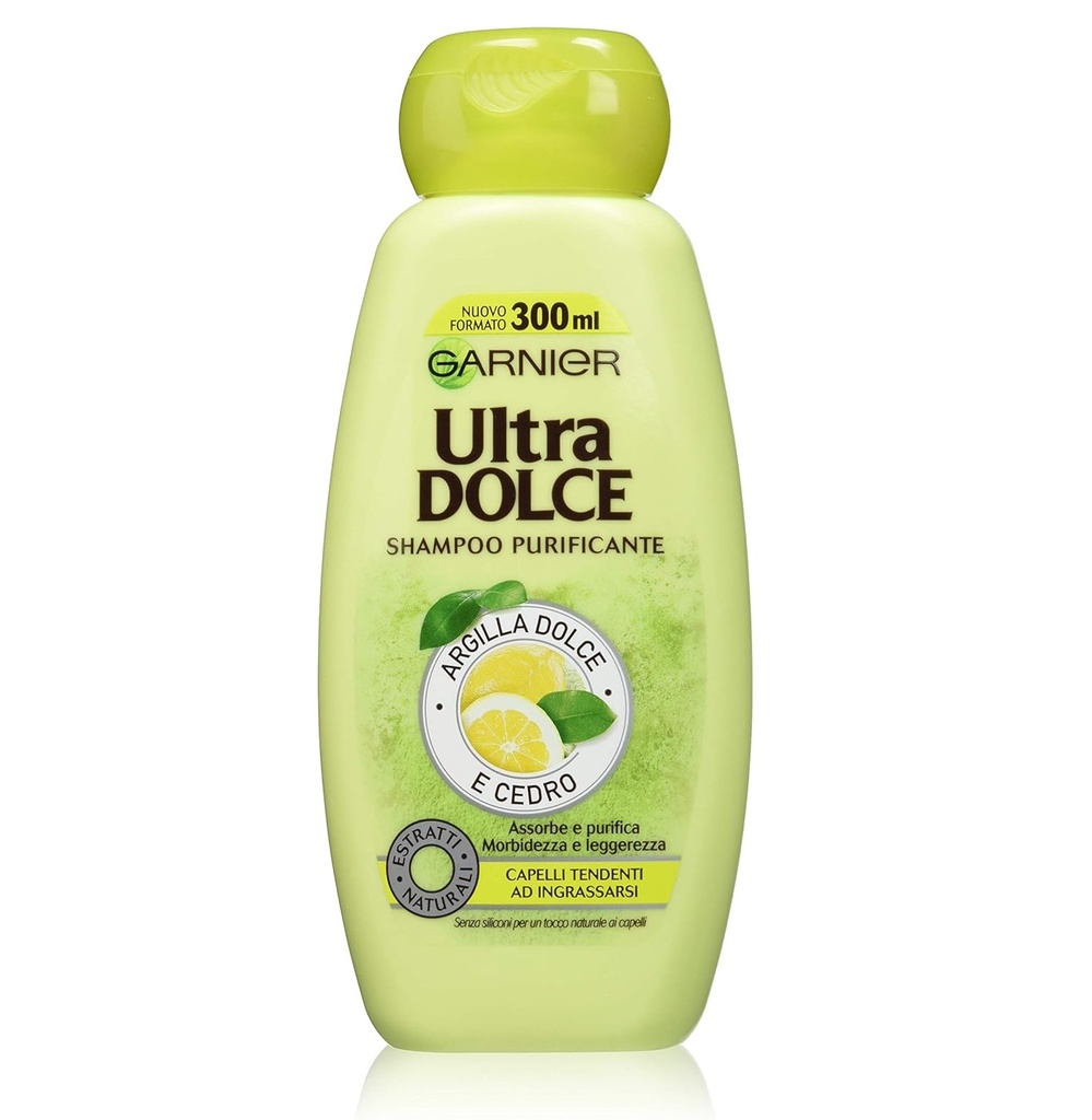 Garnier Ultra Dolce Purifying Shampoo Soft Clay & Rice 300 Ml