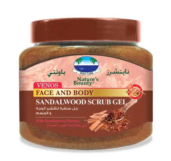 Nature's Bounty Face & Body Sandalwood Scrub Gel 560 Ml