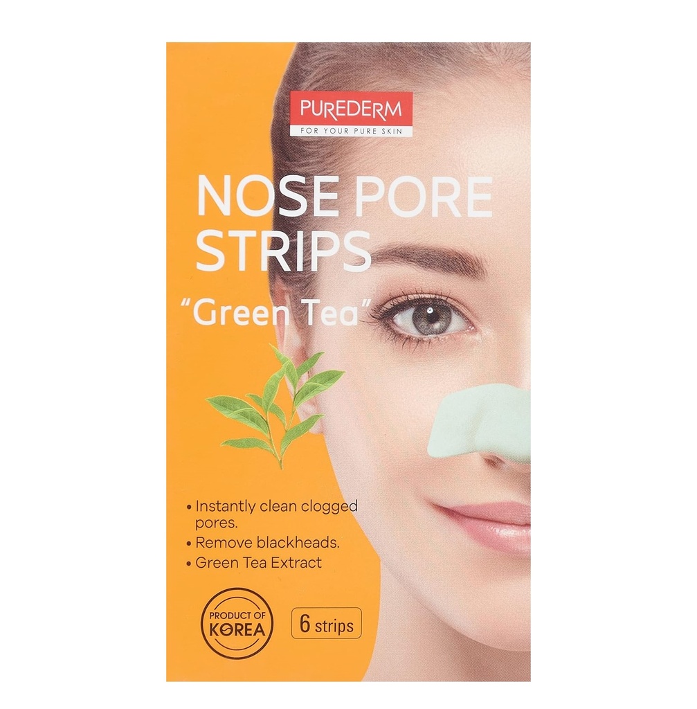 Pure Derm Nose Pore Strips Green Tea