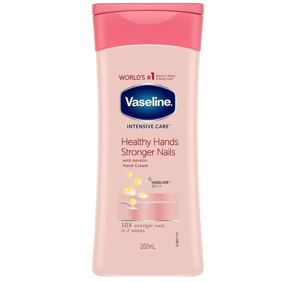 Vaseline Intensive Care Healthy Hands Stronger Nails With Keratin Hand Cream 200 Ml