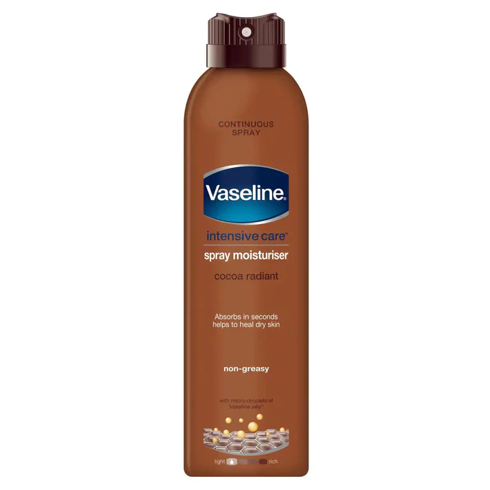 Vaseline Intensive Care Spray Moisturizer Cocoa Radiant 190 Ml