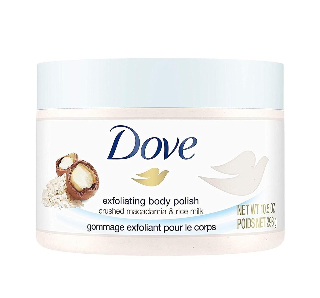 Dove Exfoliating Body Polish Crushed Macadamia & Rice Milk 289g