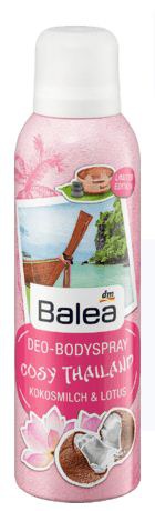 Balea Deo Body Spray Cosy Thailand Kokosmil & Lotus 48H 200 Ml