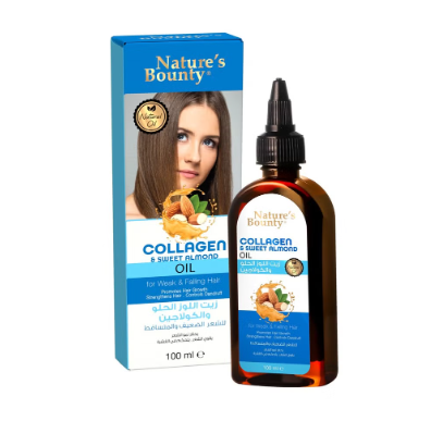 Nature's Bounty Collagen & Sweet Almond For Weak & Falling Hair 100 Ml