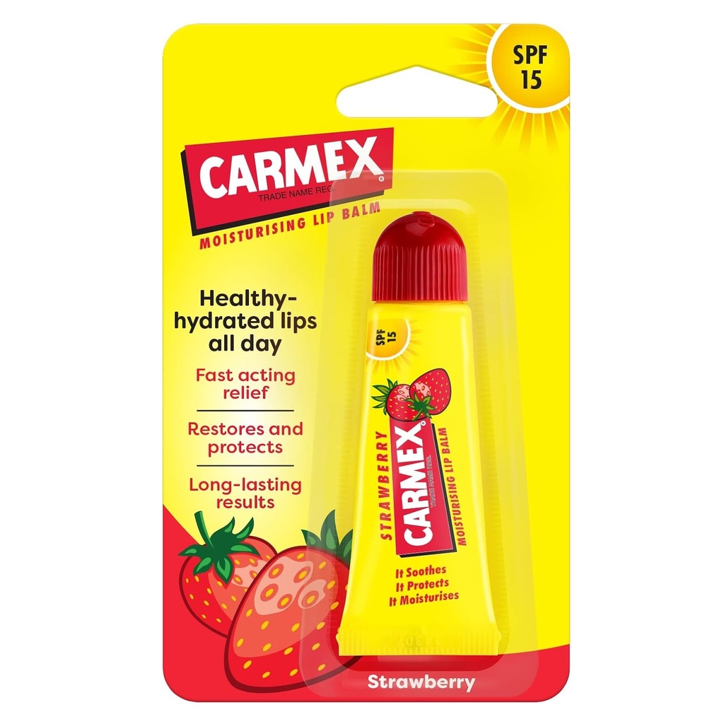 Carmex Daily Care Strawberry SPF15 Moisturizing Lip Balm 10 g