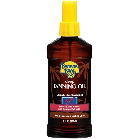 Banana Boat Deep Tanning Oil Contains No Sunscreen 236 Ml