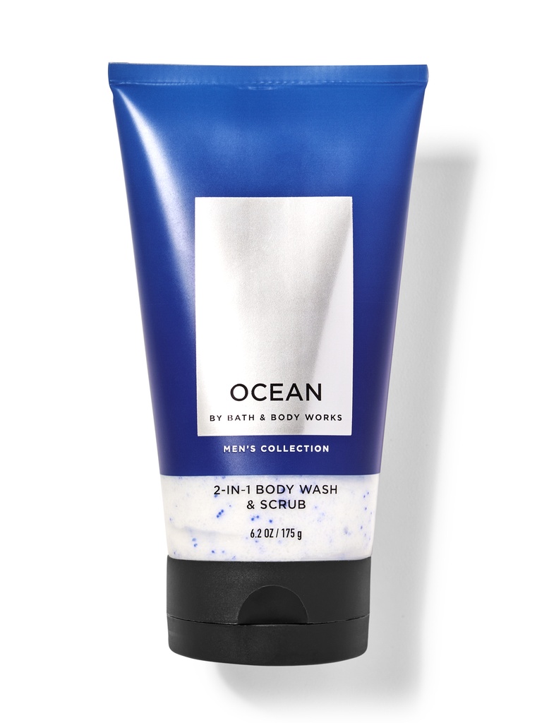 BBW Men's Collection Ocean 2in1 Body Wash & Scrub 175g