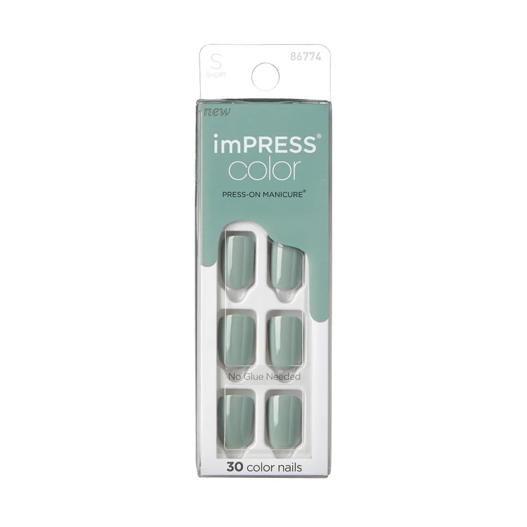 Impress Color Nails Short 34 Going Green