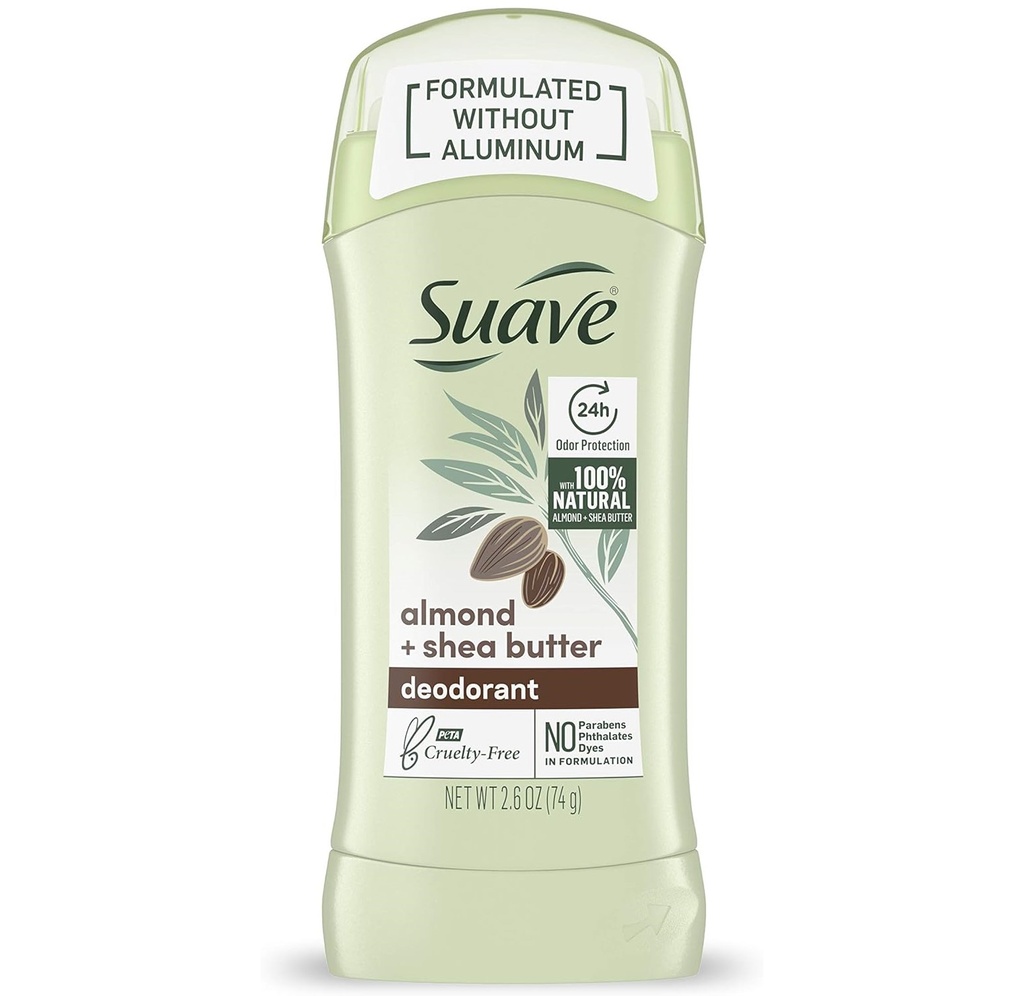 Suave Almond & Shea Butter Invisible Solid 48h Protection Deodorant 74g