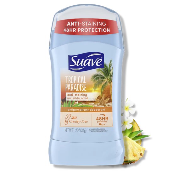 Suave Tropical Paradise Invisible Solid 48h Protection Deodorant 34g