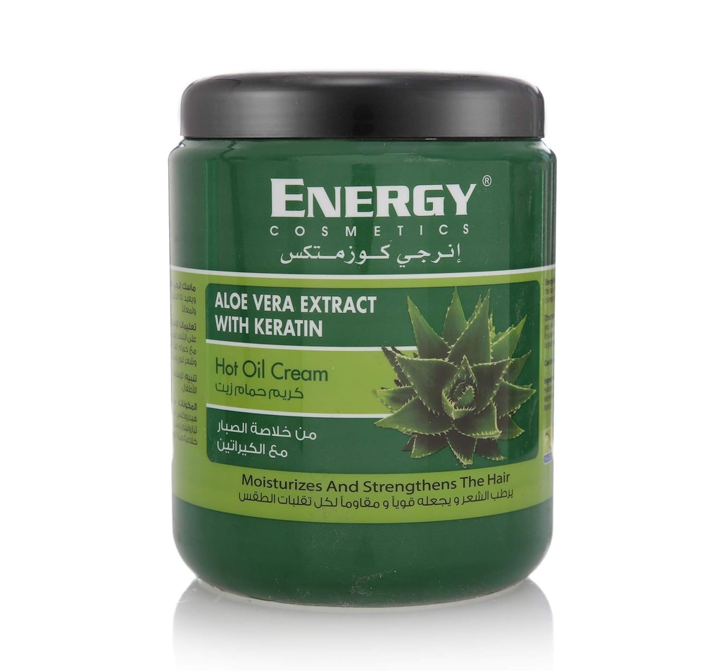 Energy Mixed Aloe Vera Extract With Keratin Hot Oil Cream 500 Ml