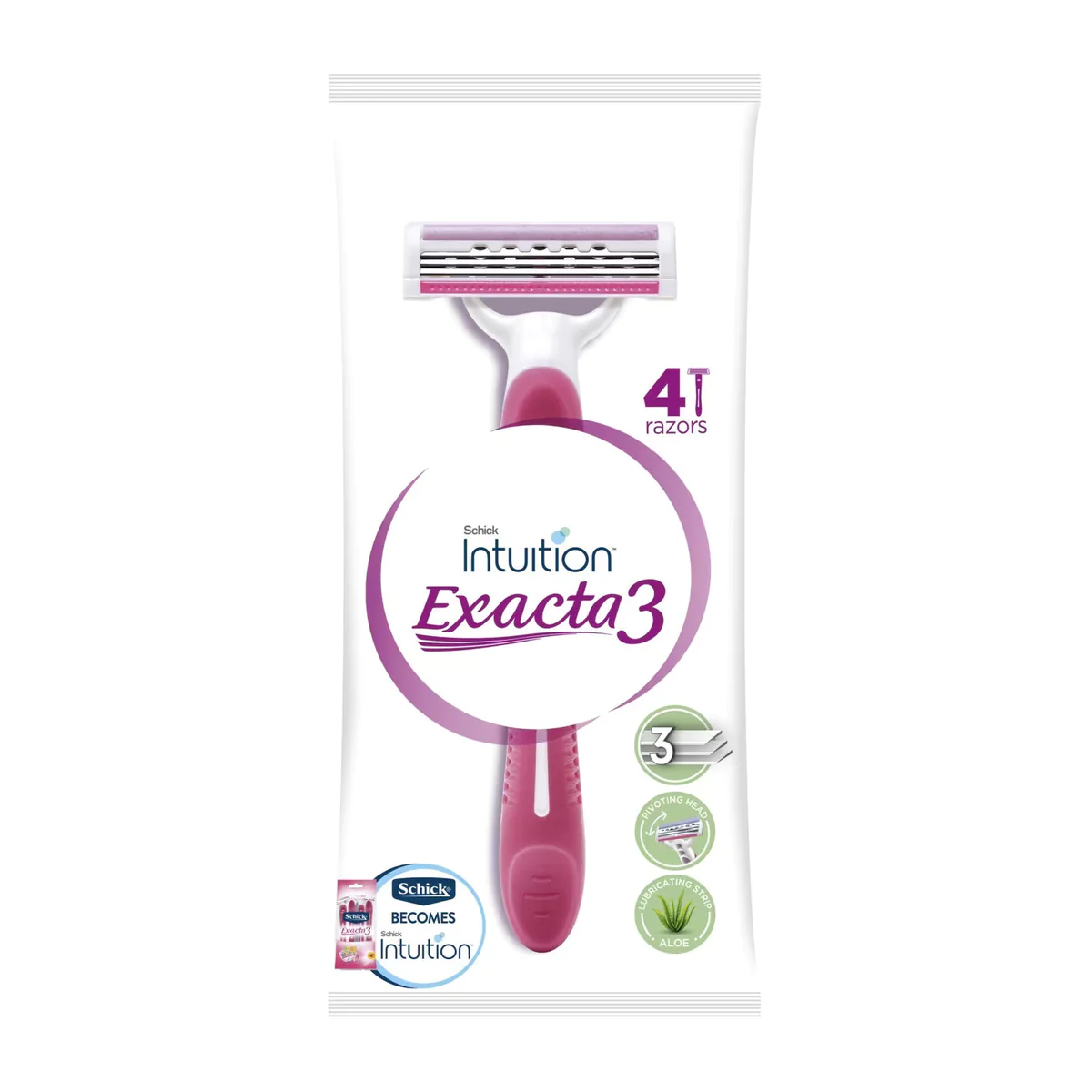 Schick Intuition Exacta3 Shaving 4