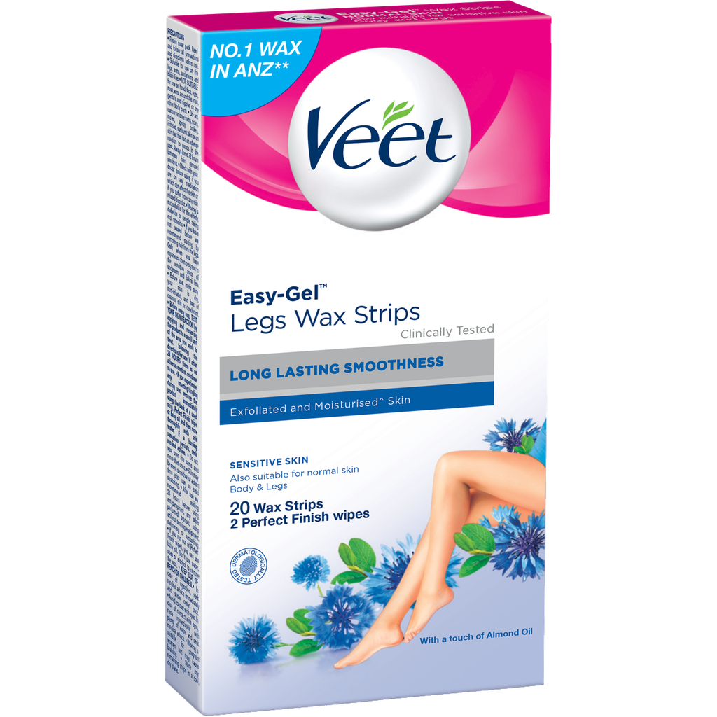 Veet Easy Gel Legs & Body Sensitive Skin Wax Strips