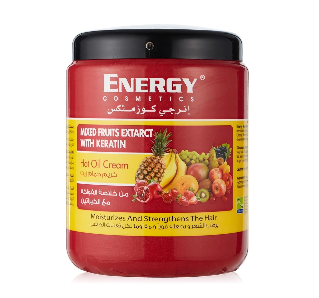 Energy Mixed Fruits Extract With Keratin Hot Oil Cream 1000 Ml