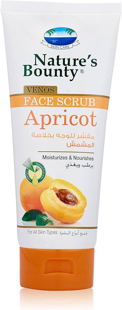 Nature's Bounty Venos Face Scrub Apricot Moisturizes&Nourishes For All Skin Types 200ml