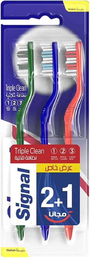 سيجنال فرشه اسنان نظافه ثلاثيه عرض2+1